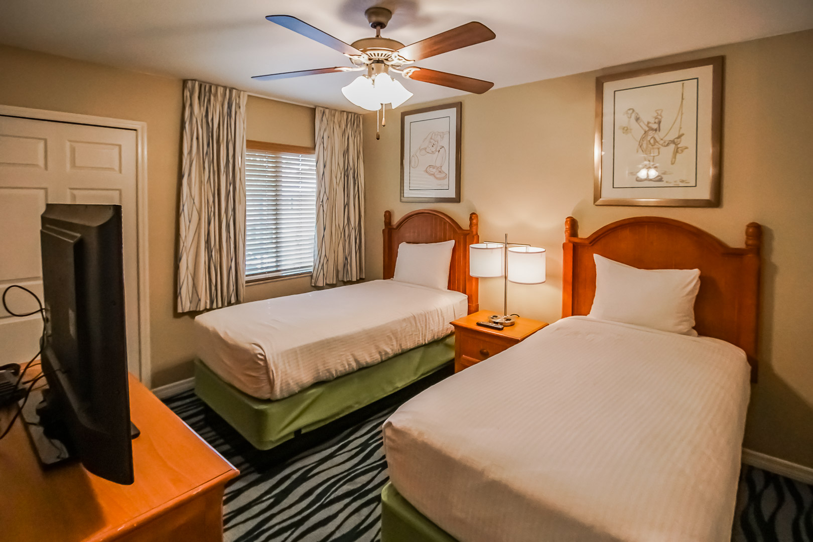 A spacious 2 bedroom unit at VRI's Fantasy World Resort in Florida.